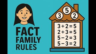 Fact Family Rules & Hints | Visuals, Flashcards, Worksheets, and Songs for Addition & Subtraction