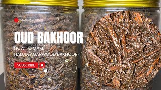 Oud Bakhoor. How to make agarwood / Halud Bakhoor / incense/ Turaren wuta PART ONE (1)