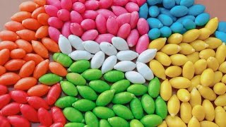 Rainbow Satisfying Video | Mixing Candy ASMR with M&M's & Skittles Slime Cutting  #2m