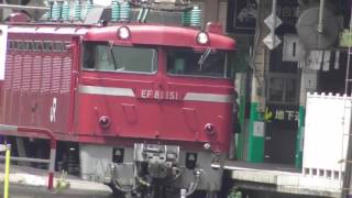 『EF81-151(単機回送)』2016/7/2(JR信越本線・新潟駅(JR磐越西線))