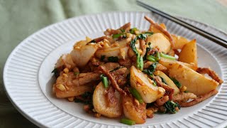 【ご飯泥棒♡かぶと豚肉のバター醤油】ご飯が進む絶品常備菜♪「まるめし」 | Turnip butter soy sauce