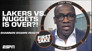 Shannon Sharpe RELUCTANT to say the Lakers vs. Nuggets series is OVER! | First T