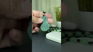 Jade Guanyin Pendant, Real Jadeite Guan Yin Charm Necklace BD017 #jade #jadeite #jadeguanyin