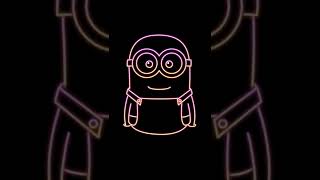 😍🤩 despicable me minion Bob cutie neon lights