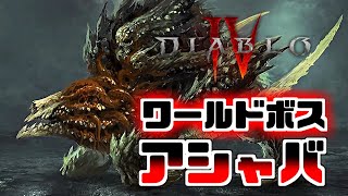 【Diablo4】ワールドボス アシャバ 初討伐！【オープンベータ】