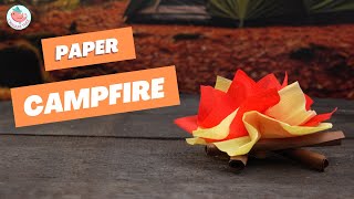⛺️ Paper Campfire 🔥 | How to Make a Campfire with Tissue Paper | Easy Paper Crafts