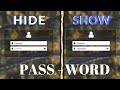 Show/Hide Password Using JavaScript | JavaScript Tutoials