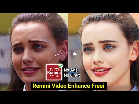 Cómo mejorar el video en Remini para Freeee Remini video Enhancer Aplicación Remini me video kaise bany