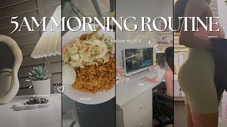 5 AM Morning Routine Before Work: Gym, Journaling \u0026 Breakfast Prep