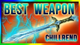 Skyrim Remastered BEST Weapon AT LEVEL ONE! Chillrend Sword Location (Special Edition Unique Weapons