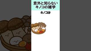 【雑学・豆知識】意外と知らないキノコの雑学#雑学#豆知識#面白い#shorts#キノコ