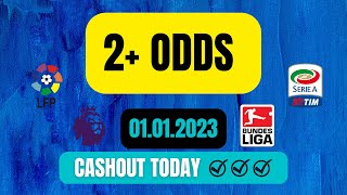 2+ ODDS TODAY 1/1/2023 | FOOTBALL PREDICTIONS TODAY | SOCCER PREDICTIONS | BETTING TIPS