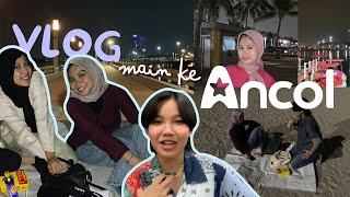 Si tiba-tiba Main ke Ancol Malem (vlog sepedahan di pantai)