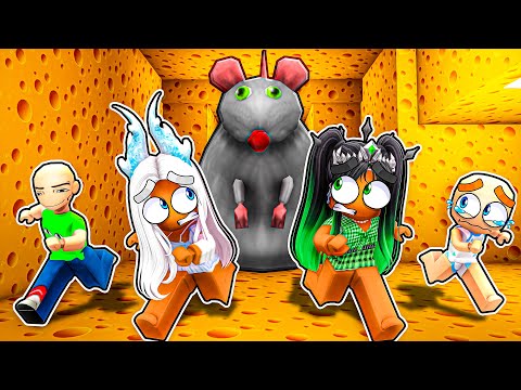 BOBBY PLAYS W/ CRYSTAL AND EMERALD IN CHEESE ESCAPE ROBLOX