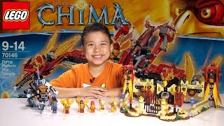 FLYING PHOENIX FIRE TEMPLE - LEGO Legends of Chima Set 70146 Time-lapse Build, Unboxing \u0026 Review