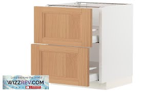 SEKTION / MAXIMERA IKEA Base cabinet with 2 drawers white/Vedhamn oak Review