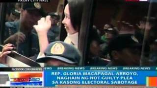 NTG: Rep. Arroyo, naghain ng Not Guilty Plea (022312)