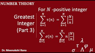 Greatest Integer Function-Part 3