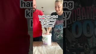 Trying The Viral Hand Casting Kit With My Husband. WAIT FOR THE RESULTS 😳 #diyprojects #diycrafts