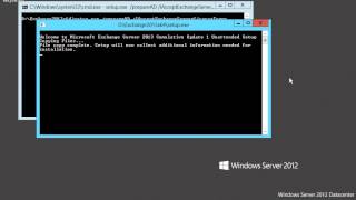 Exchange Server 2013 Installation on Server 2012 ( Prepare Active Directory ) Part 11