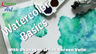 Watercolor on Canvas Experiment: Acrylic Techniques Meet Watercolor with Doreen Velin 🎨✨ #painting