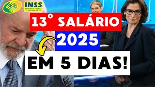 INSS: 13º SALÁRIO para APOSENTADOS - CALENDÁRIO INSS 2025 - VEJA VALORES e DATAS