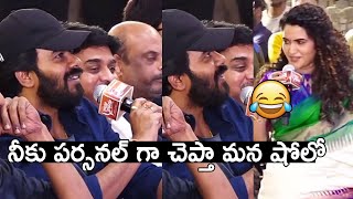 Sudigali Sudheer Hillarious Fun With Anchor Sravanthi @ Ramam Raghavam Movie Pre Release Event