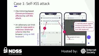 NDSS 2022 MADWeb - insecure:// Vulnerability Analysis of URI Scheme Handling in Android Mobile Br...