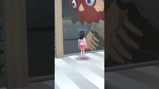 Mio dikejar monster yuta bersayap disakura school simulator pada malam hari 004 #shorts