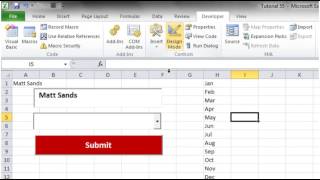 Excel 2010 VBA Tutorial 56 ActiveX Controls Drop Down Box