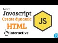 08 Create html using concatenation programmatically - Javascript Exercises Tutorial Interactive