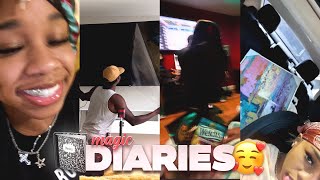 Magic diaries ; unboxing w/me , random days + studio session