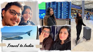 Our Journey Back to India from Germany | Indian Couple's Travel Vlog 🌍❤️| Indians in Germany| Travel