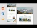 Complete Responsive Website Using HTML CSS | Responsive web design tutorial