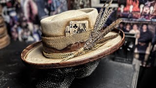 Telescope Crown Hat in western beige felt