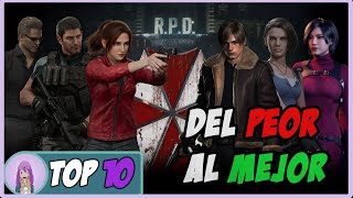 ¡Top10 Resident Evil! Del peor al mejor 😦🧟