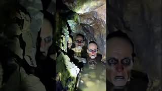 Who's watching from the depths? #creepyfaces #cavewhispers #cryptidaffairs