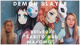 DEMON SLAYER S01xE03 "SABITO AND MAKOMO'' | FIRST TIME REACTIONS!