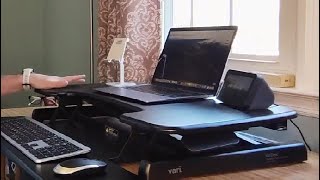 Vari Essential Vertical Lift 30  VariDesk Height Adjustable Standing Desk Converter Review