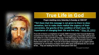 True Life in God India Prayer Meeting - January 12, 2025 (every Sat \u0026 Sun at 3:30PM IST/ 10AM GMT)