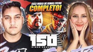 150 RIMAS ABSURDAS nas BATALHAS! 🔥 - REACT EM CASAL