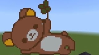 Minecraft PIxel Art: Rilakkuma Four Leaf Clover