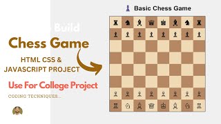 Build Chess Game Using JavaScript | Simple Chess Game in HTML, CSS & JavaScript #chessgame