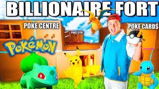 BIGGEST 24 Hour Pokemon BILLIONAIRE Box Fort! Pokemon Cards, Toys & More!
