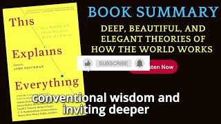 10 lessons of This Explains Everything by John Brockman #booktube #booktube #audiobooks #booktok