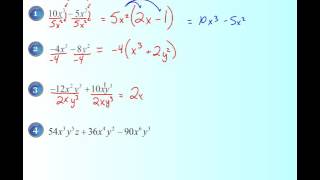 Factoring Review VIdeo   GCF