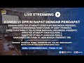 LIVE STREAMING - KOMISI VI DPR RI RDP DENGAN DIRUT PT.KAI