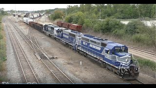 Chasing 3 different Lake State Railway trains in Flint, Michigan