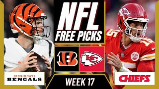 BENGALS vs. CHIEFS NFL Picks and Predictions (Week 17) | NFL Free  Picks Today