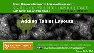 Android 01O - Adding Tablet Layouts